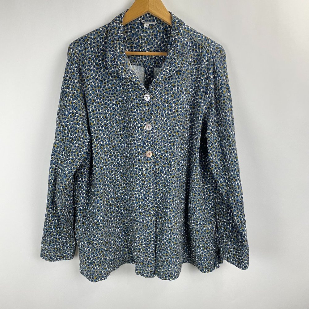 John Mark Buttons front AND back Print Tunic Top